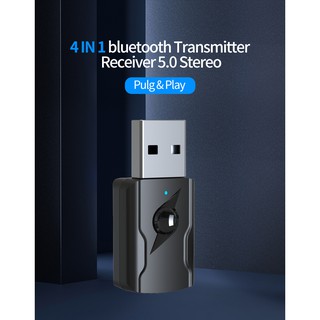 Usb thu phát tín hiệu âm thanh bluetooth 5.0 không dây jack cắm 3.5mm