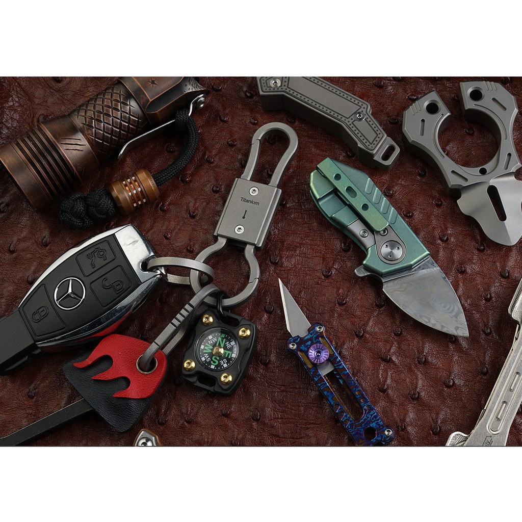 Móc khóa titan 2 đầu MecArmy CH22