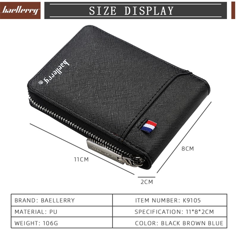 【nono】Baellerry  K9105 Men Creative Multi-card Position Organ Card Wallet