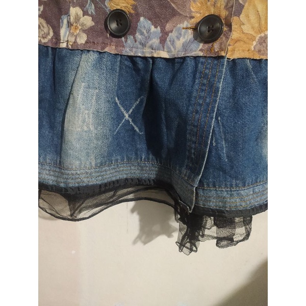 Áo khoác bò phối hoa văn hàng si tuyển