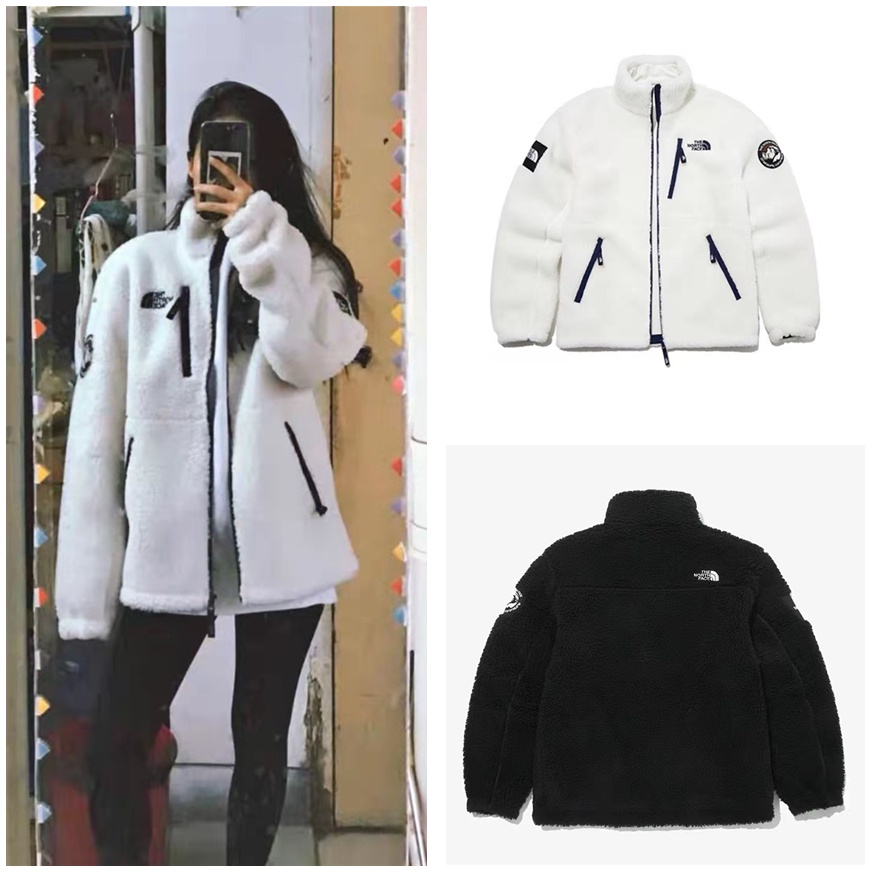 THE NORTH FACE Áo khoác lông cừu NORTH FACE giữ ấm cho nam và nữ