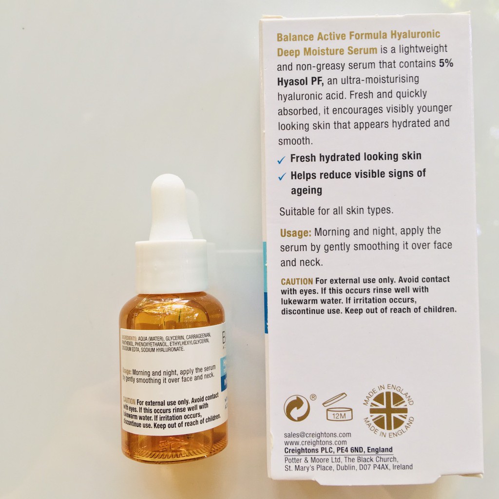 Serum cấp ẩm Balance Active Formlula Hyaluronic Youth 554 30ml UK | BigBuy360 - bigbuy360.vn