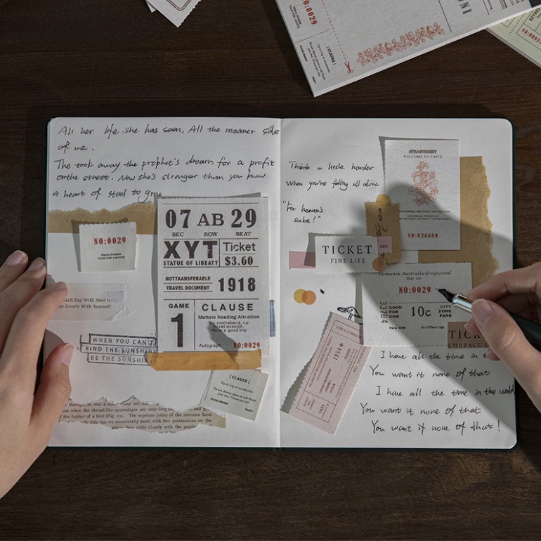 Bộ 40 tấm giấy note giấy ghi chú mẫu vé và phiếu