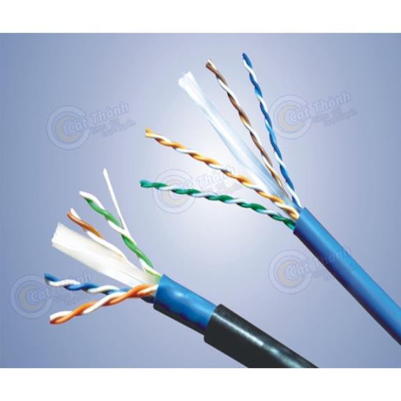 Hot  Dây cáp mạng LAN 8 lõi dây to bán theo mét cat5E/6E bấm sẵn 2 đầu  hàng chất lượng hàng công ty