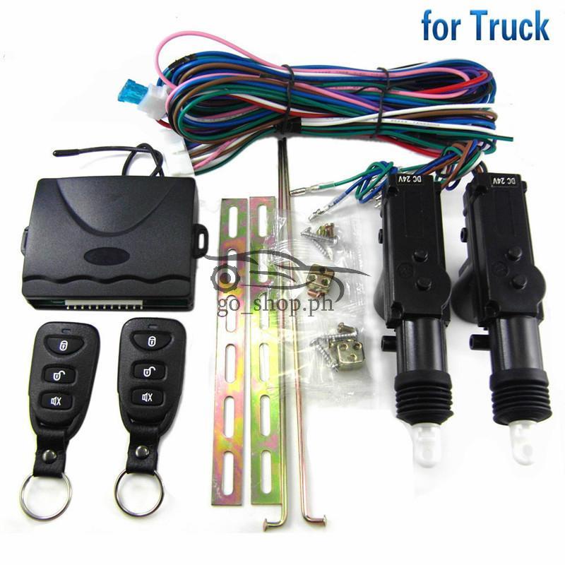 Hệ Thống Khóa Cửa Tự Động 24V Điều Khiển Từ Xa Cho Xe Tải 2 Cửa