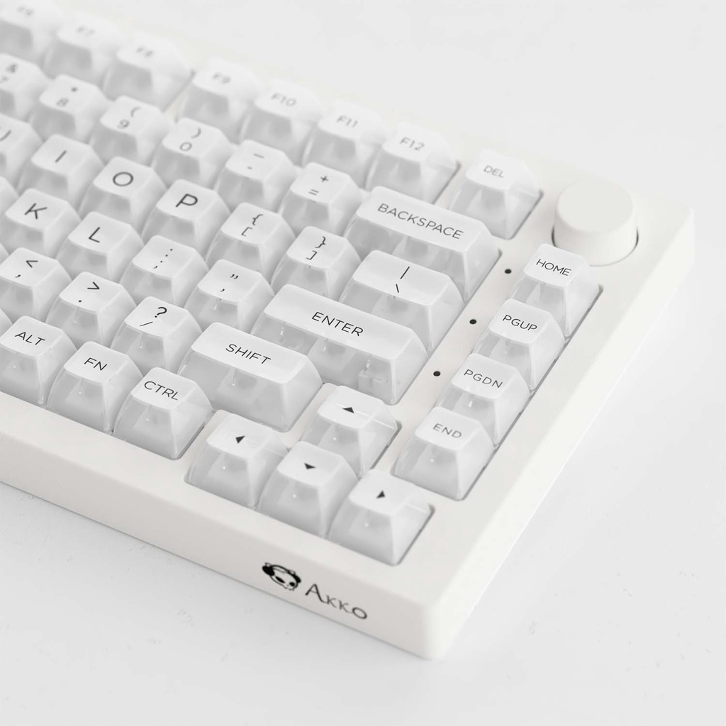 Bộ Keycap bàn phím cơ AKKO White (PC / ASA-Clear profile / 155 nút)