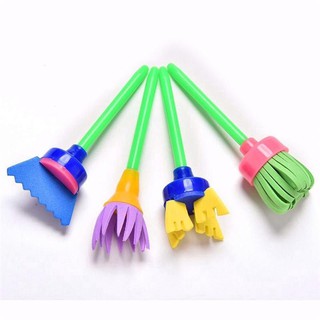 Set 4 Cọ Xốp Vẽ Tranh Diy Cho Bé
