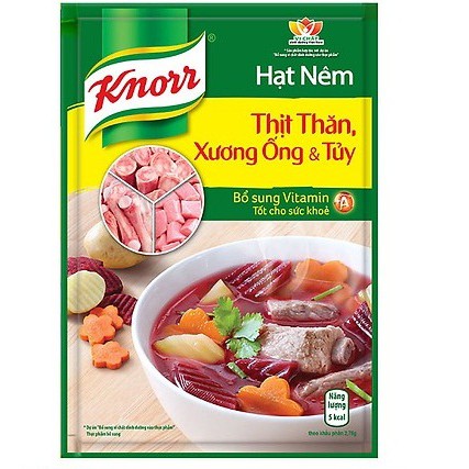 Hạt Nêm Knorr Từ Thịt Thăn, Xương Ống Và Tủy Bổ Sung Vitamin A (170g)