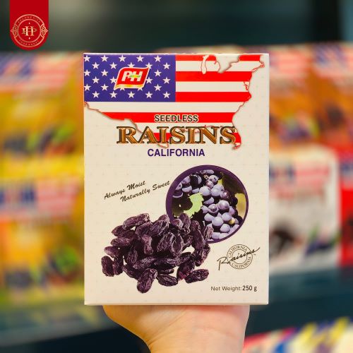 Nho khô đen nhập khẩu Mỹ Raisins 250g