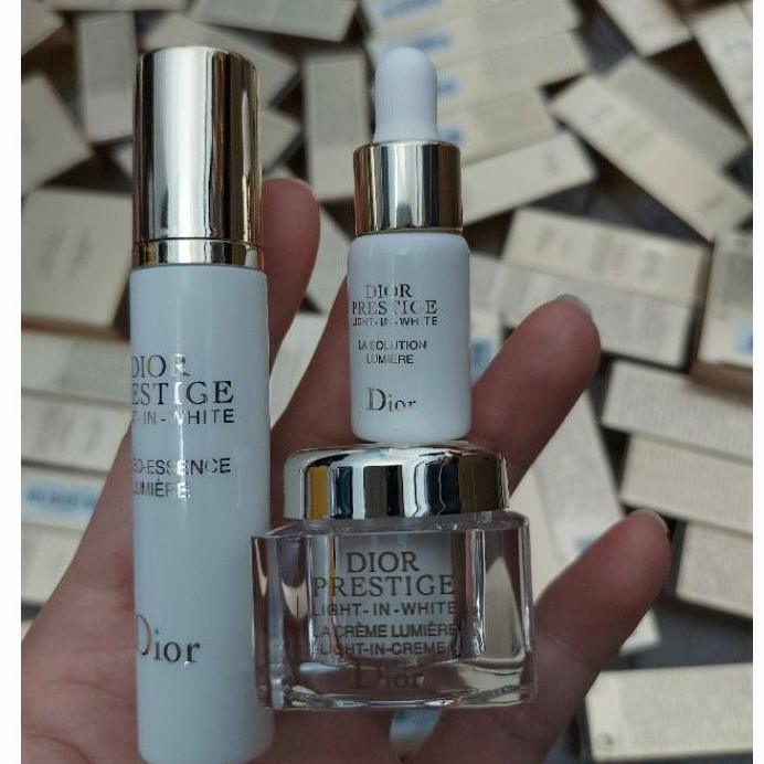 Set kem dưỡng trắng da mini Dior Prestige Light in White