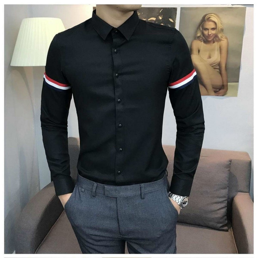 Áo Sơ Mi Nam Phối Kẻ Tay Vải Mềm Cao Cấp Hàng VNXK | BigBuy360 - bigbuy360.vn