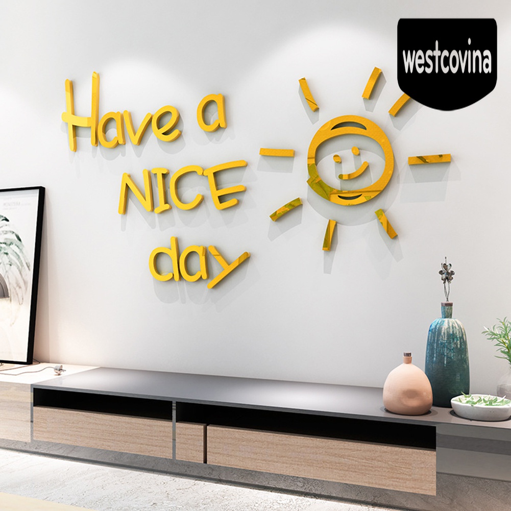 [Hot]☀ Decal Dán Tường Hình Hoa Hướng Dương 3D