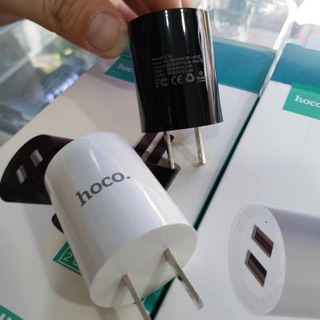 Cốc sạc 2 cổng hoco c14 chính hãng sạc nhanh 2.4a