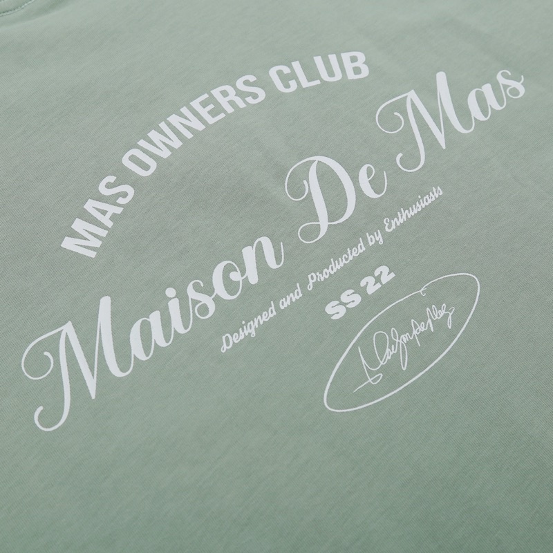 Áo thun Script Logo - Green Bean