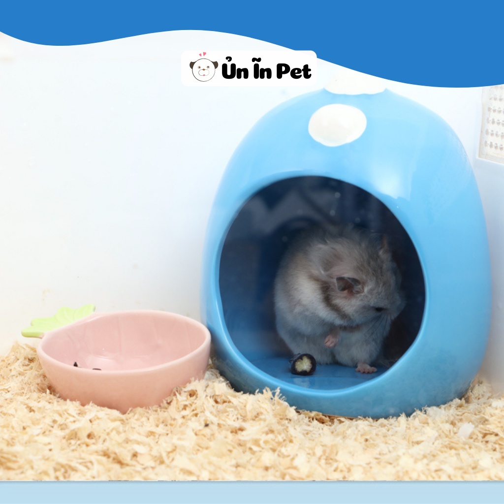 Nhà ngủ sứ hamster KHỦNG LONG [nhỏ] siêu mát, dễ thương
