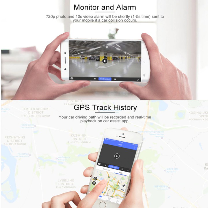 Camera hành trình ô tô gắn gương 360 độ Whexune V9 Plus, LCD IPS 10 inch, Ram 2GB, Rom 32GB, android 5.1 | BigBuy360 - bigbuy360.vn