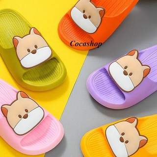 DÉP QUAI NGANG NGUYÊN KHỐI SIÊU NHẸ CHO BÉ TRAI BÉ GÁI HÌNH MẶT CÚN