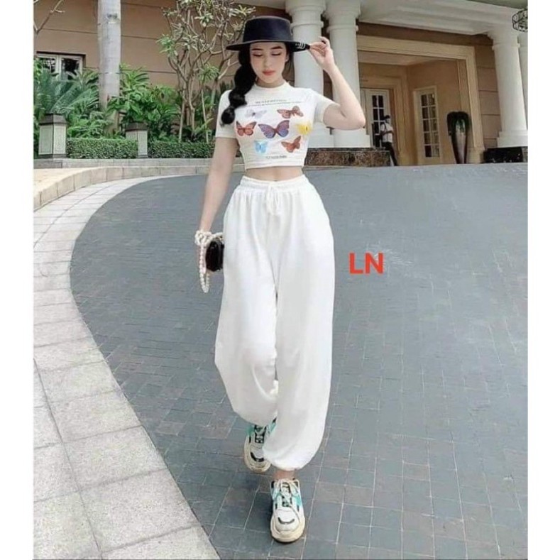 Sét áo bảy con bướm + quần bom LN0521