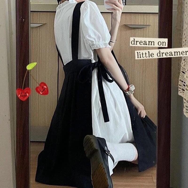 [Mã SKAMLTSW8 giảm 10% đơn 100K] 🌼 Set váy trắng kèm yếm nữ 🌼 | BigBuy360 - bigbuy360.vn