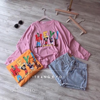 Quần short jean lưng cao