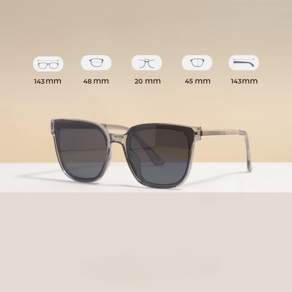 Kính mát nam nữ - kính thời trang đi biển, Kính râm đen du lịch chống tia uv K506 Shop148