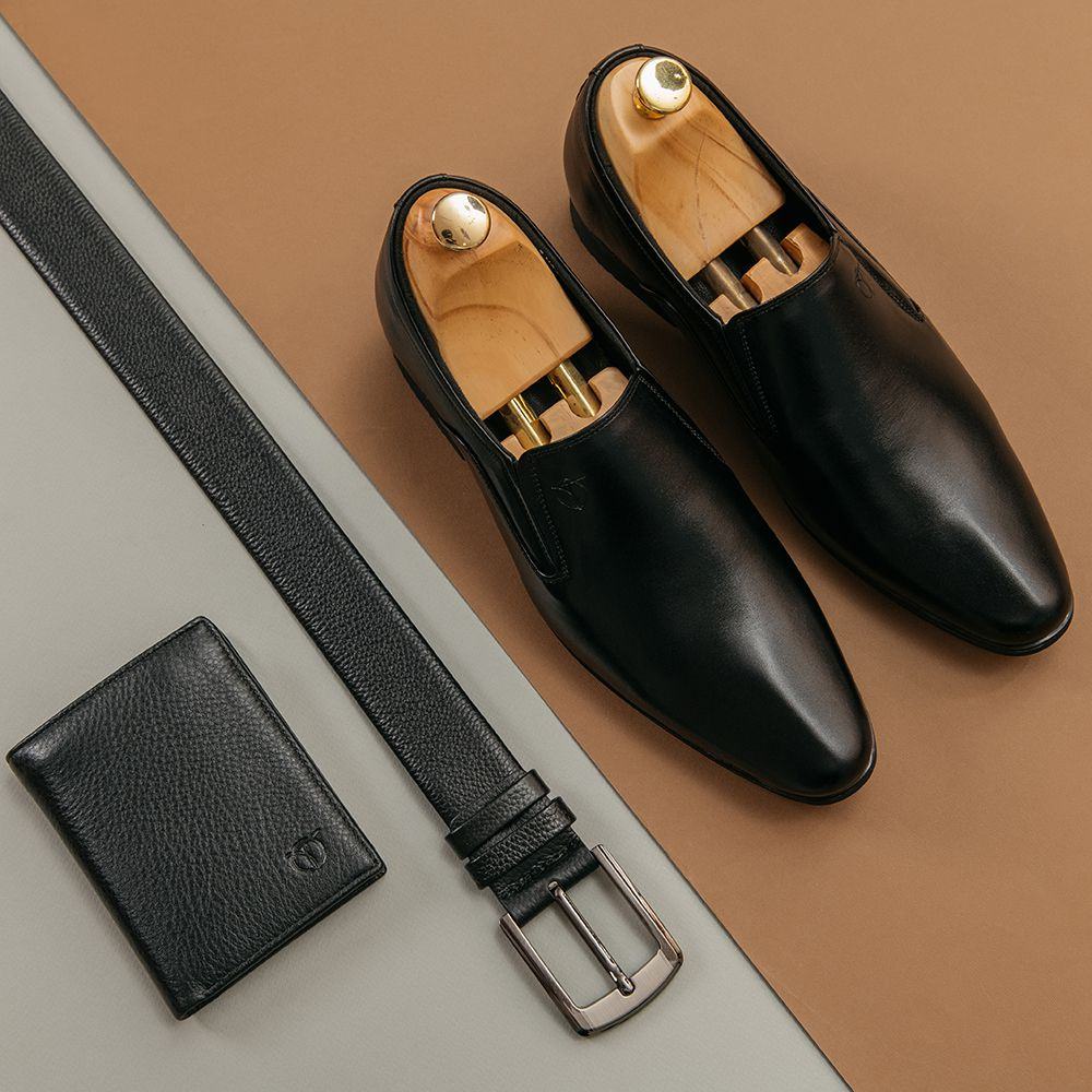 Giày tăng chiều cao nam đế cao 7cm hàng hiệu Tâm Anh không buộc dây mã GCTATC123-D