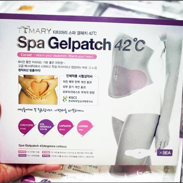 Miếng Dán Giảm Mỡ Bụng Ttmary Spa Gel Patch 42°C
