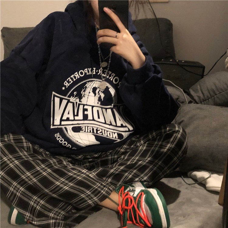 NRVP Áo Hoodie Dáng Rộng Thời Trang Hàn Quốc 2022 Dành Cho Nữ