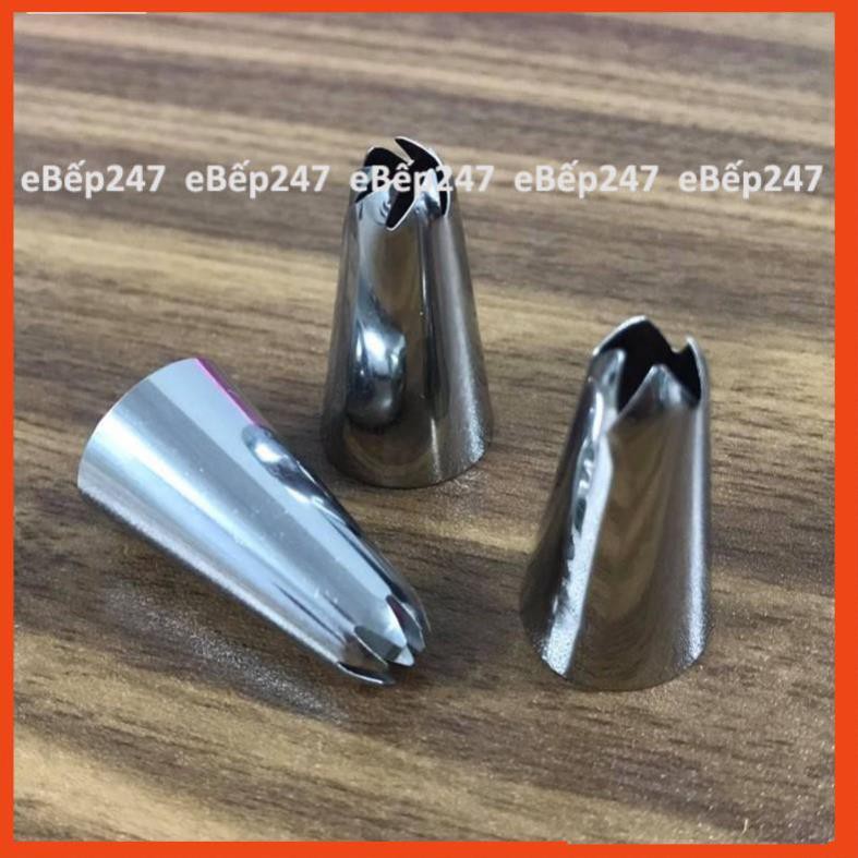 Bộ 6 đui bắt kem inox loại tốt, cao cấp, bền đẹp tặng kèm chốt - eBếp247