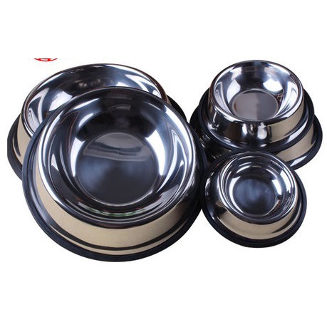 TÔ INOX ĐỰNG THỨC ĂN CHO THÚ CƯNG CHÓ MÈO Không in hình - Pet shop Uytinpro