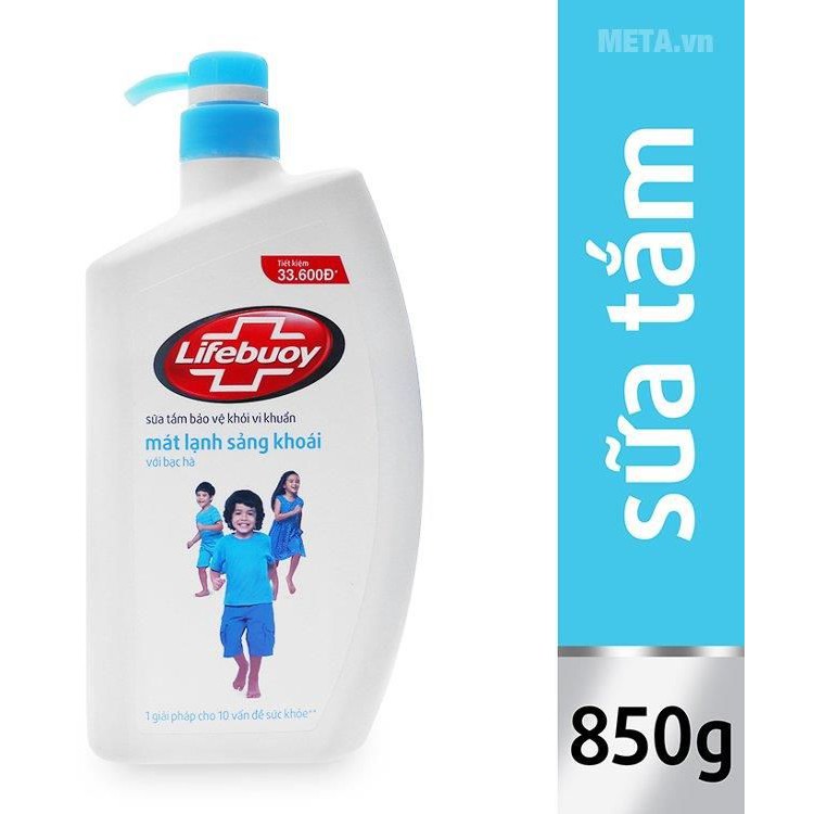 Sữa Tắm Lifebuoy Mát Lạnh Sảng Khoái (850g)