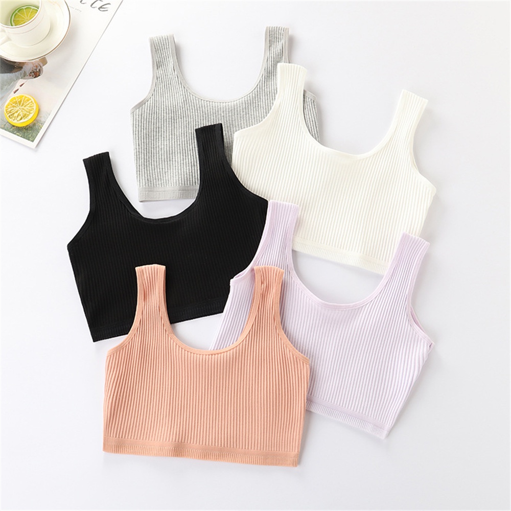 Áo lót Bear Leader Am1157 sát nách vải cotton dập gân dễ thương cho bé gái