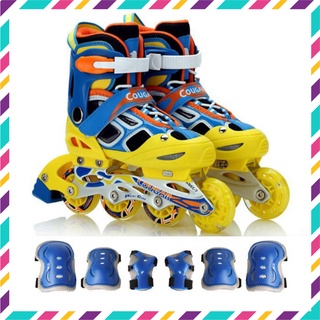 Combo Giày Patin Cougar 835lsg ( Giày + Mũ + Bảo vệ tay chân) [Shop ưu đãi] Ảnh Tự Chụp