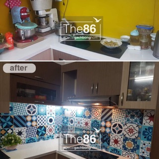 Tấm dán tường hoạ tiết gạch bông loại 1