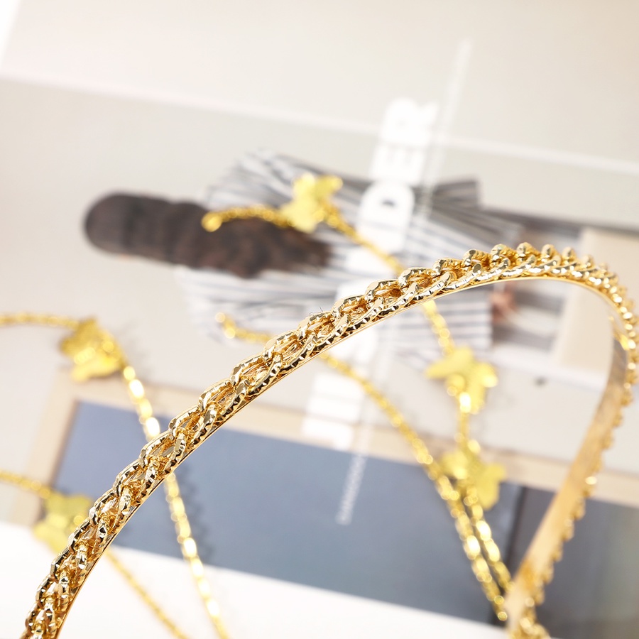 Băng Đô Dây Xích Kim Loại Vàng Phong Cách Hàn Quốc