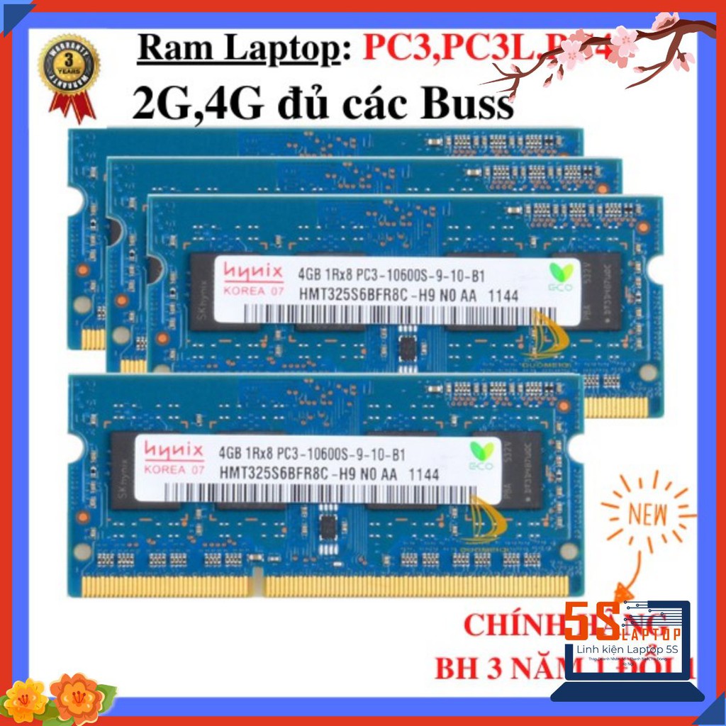 💥SIÊU RẺ💥 RAM LAPTOP DDR3/DDR3L/DDR4 2G,4G ĐỦ CÁC BUSS CHÍNH HÃNG BẢO HÀNH 3 NĂM 1 ĐỔI 1