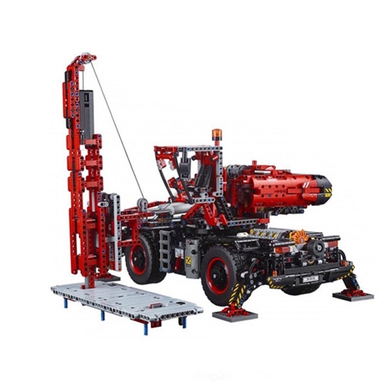 Lắp ráp mô hình technic 40007 Xếp Hình Xe Cần Cẩu Hạng Nặng Có Động Cơ 4544 Mảnh