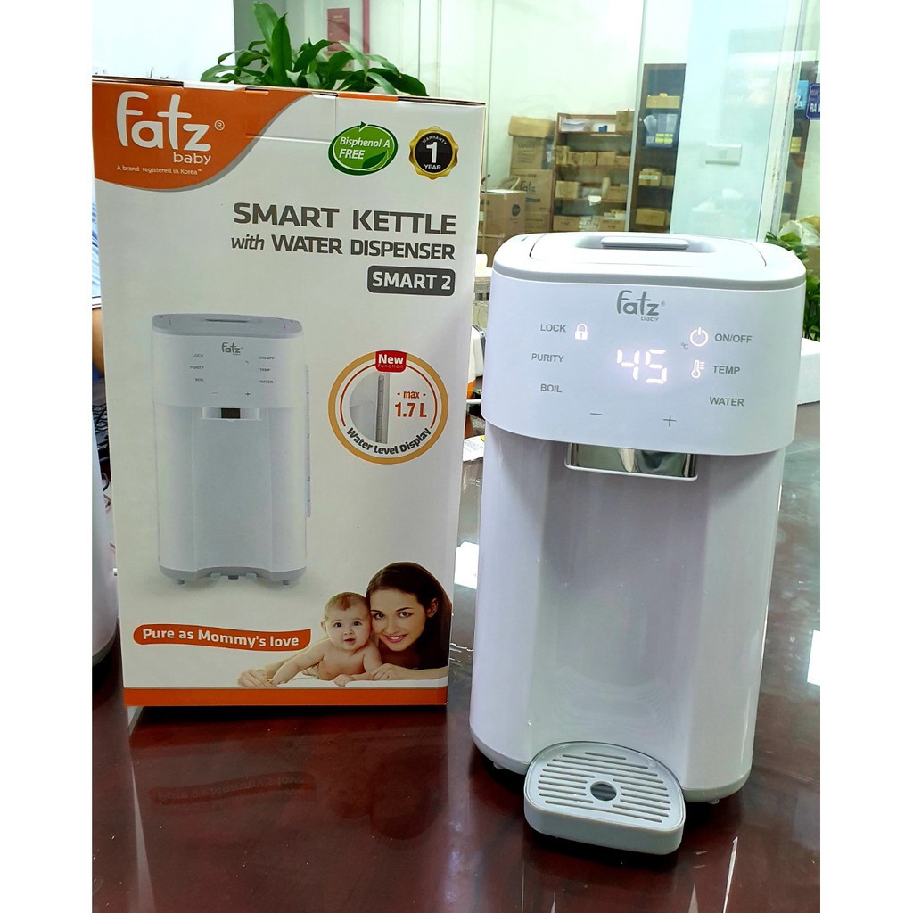 MÁY ĐUN VÀ HÂM NƯỚC PHA SỮA THÔNG MINH FATZBABY - SMART 2 - FB3817TN