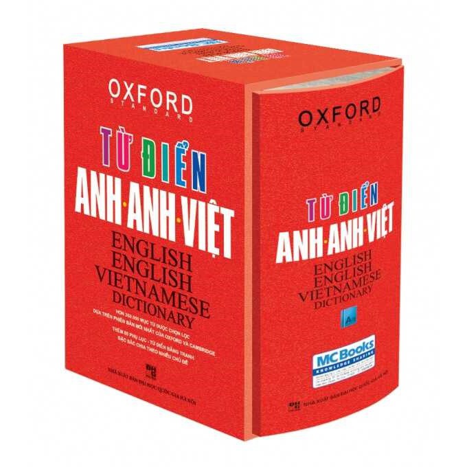 Sách Từ Điển Anh - Anh - Việt ( Bìa cứng đỏ ) Tặng Kèm Bookmark