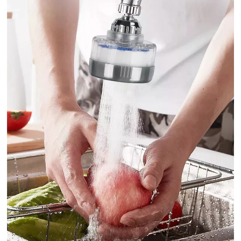 Đầu vòi tăng áp lọc bông loại 6cm, lọc sạch nước cho vòi Lavbo vòi rửa chén
