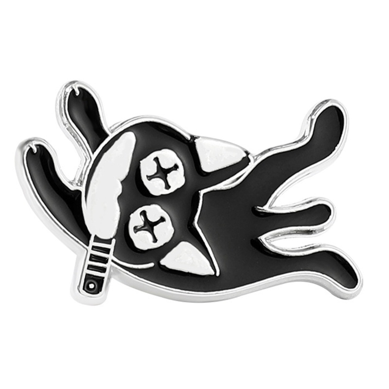 Ghim Cài Áo Hình Mèo Tráng Men Dễ Thương Sáng Tạo Phong Cách Nhật Hàn