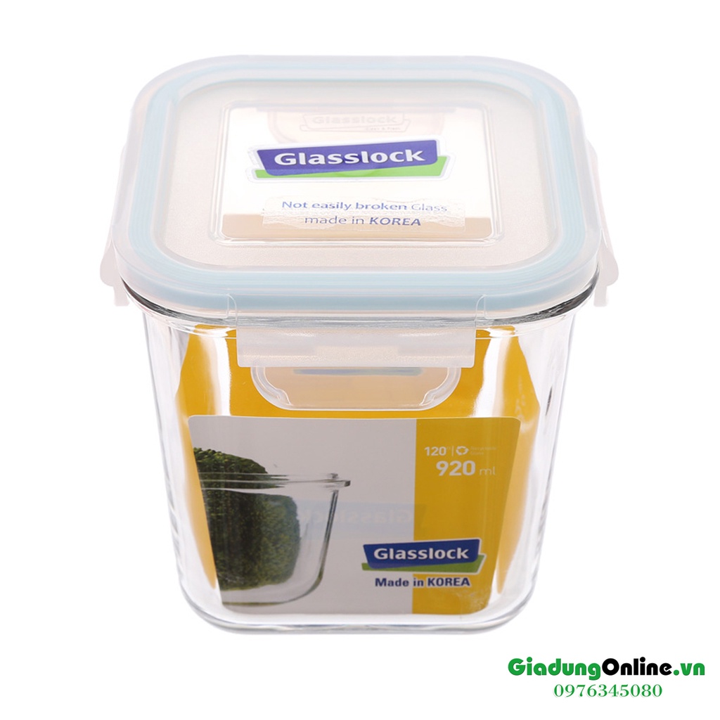 Bộ 3 Hộp Thủy Tinh Cường Lưc Glasslock Hàn Quốc GL999 (720ml + 920 ml + 1000ml) - Larva Store