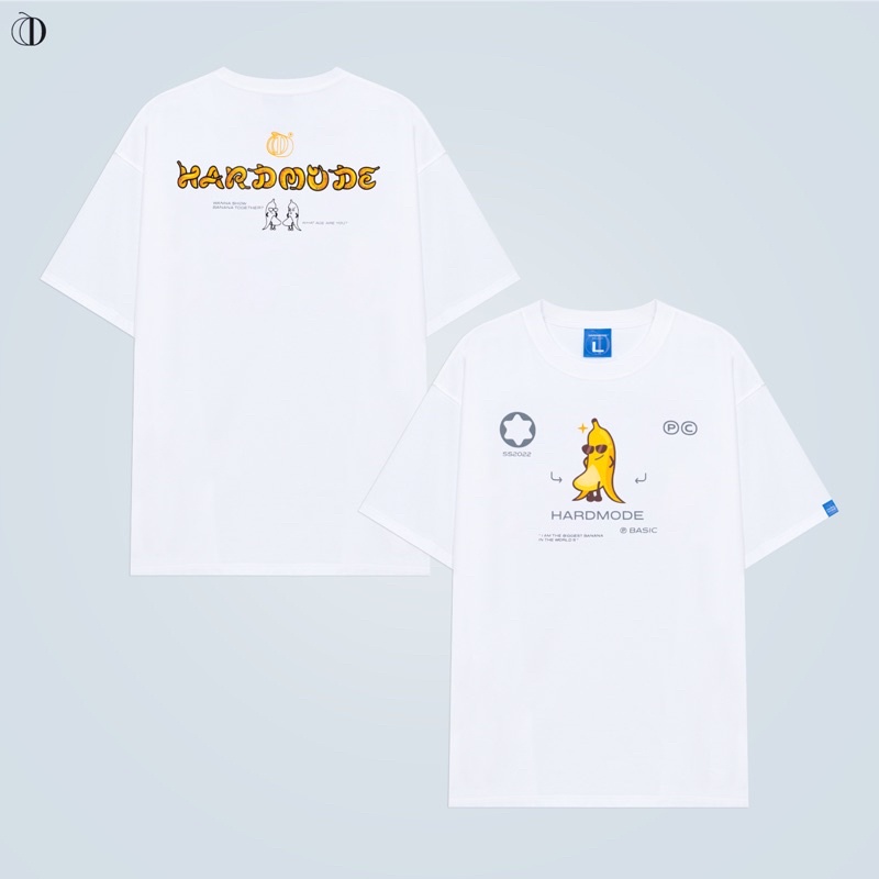 Áo thun nam nữ, Unisex tay lỡ local brand hardmode banana tee,áo oversize nam nữ