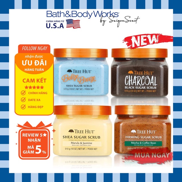 TẨY TẾ BÀO CHẾT TREE HUT - Shea Sugar Scrub