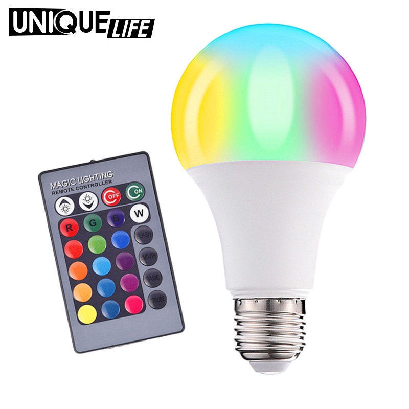 Bóng Đèn Led E27 85-265v 3w Rgb Thay Đổi Màu Sắc Độc Đáo Trang Trí Nhà Cửa