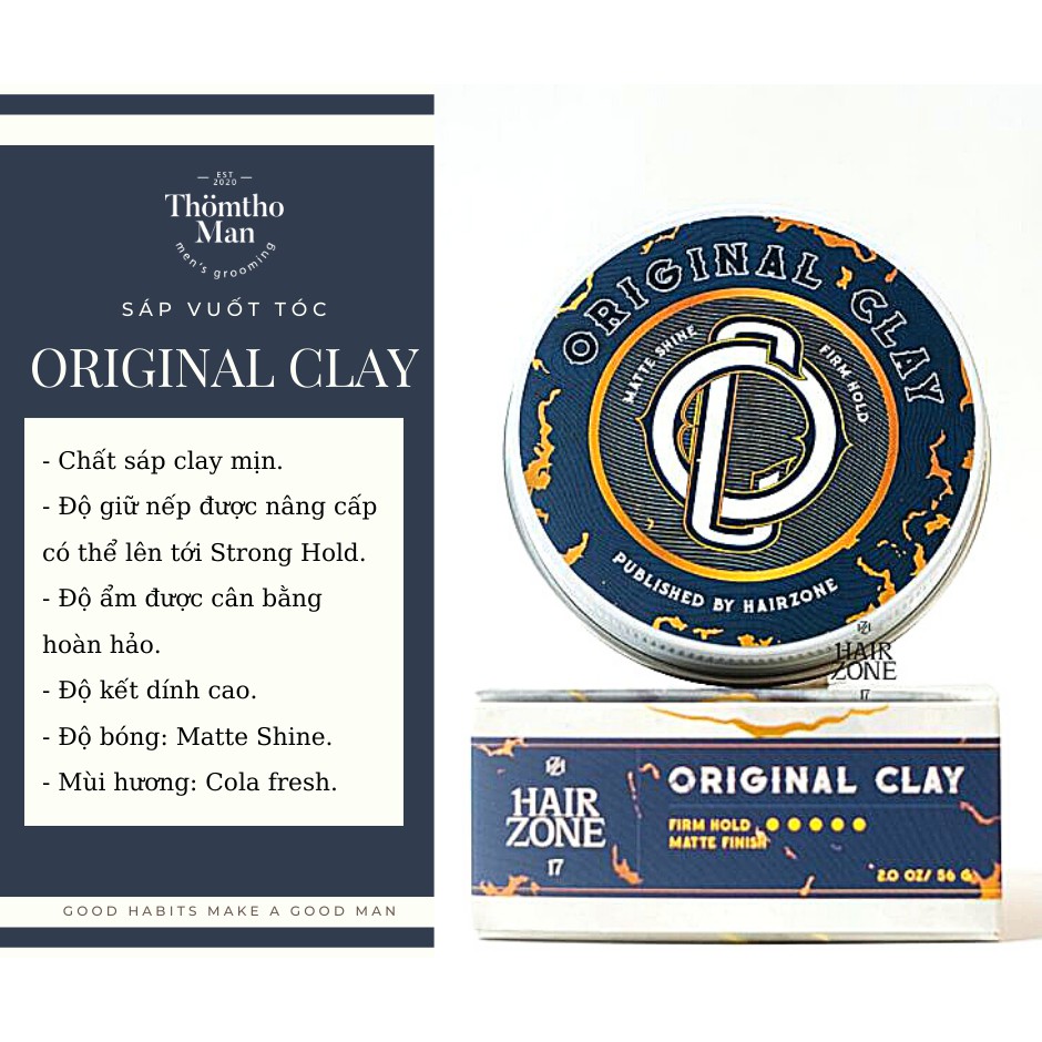 Sáp vuốt tóc Original Clay