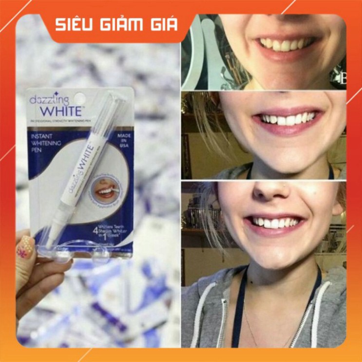 Tẩy Trắng Răng ❣️𝑭𝒓𝒆𝒆𝒔𝒉𝒊𝒑❣️ Bút Tẩy Trắng Răng Dazzling White Instant Whitening Pen