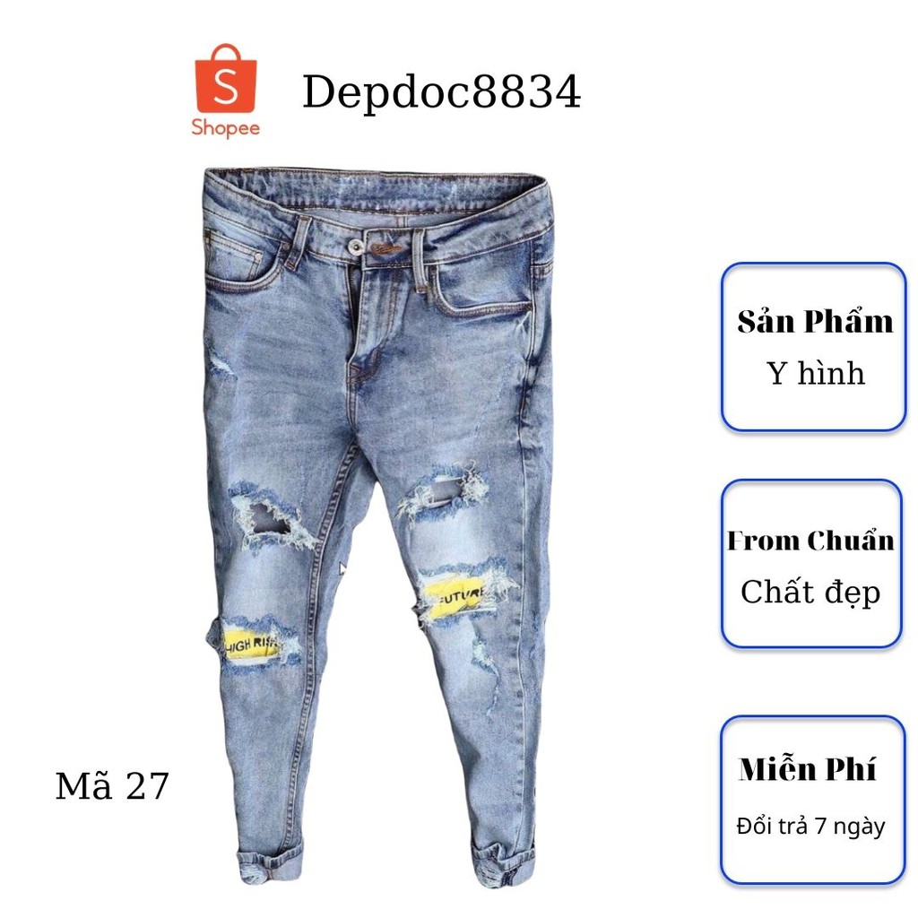 Quần jean nam cao cấp, chất liệu bò ( jean ) mềm mịn, from chuẩn, có nhiều mẫu đẹp mới đi kèm depdoc29