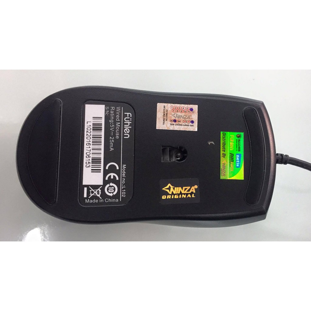 Chuột máy tính có dây Fuhlen L102 - Hàng chính hãng bảo hành 2 năm