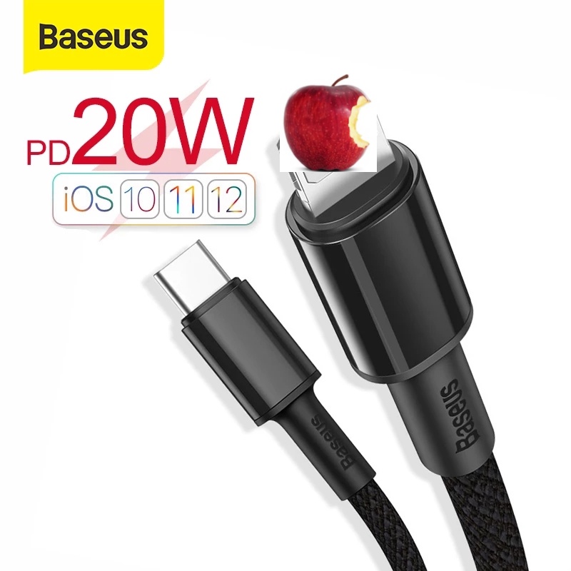 Cáp Sạc Nhanh Baseus Cổng USB C Sang Ligh----ting 20W Cho Táo phone 12